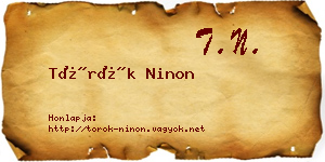 Török Ninon névjegykártya